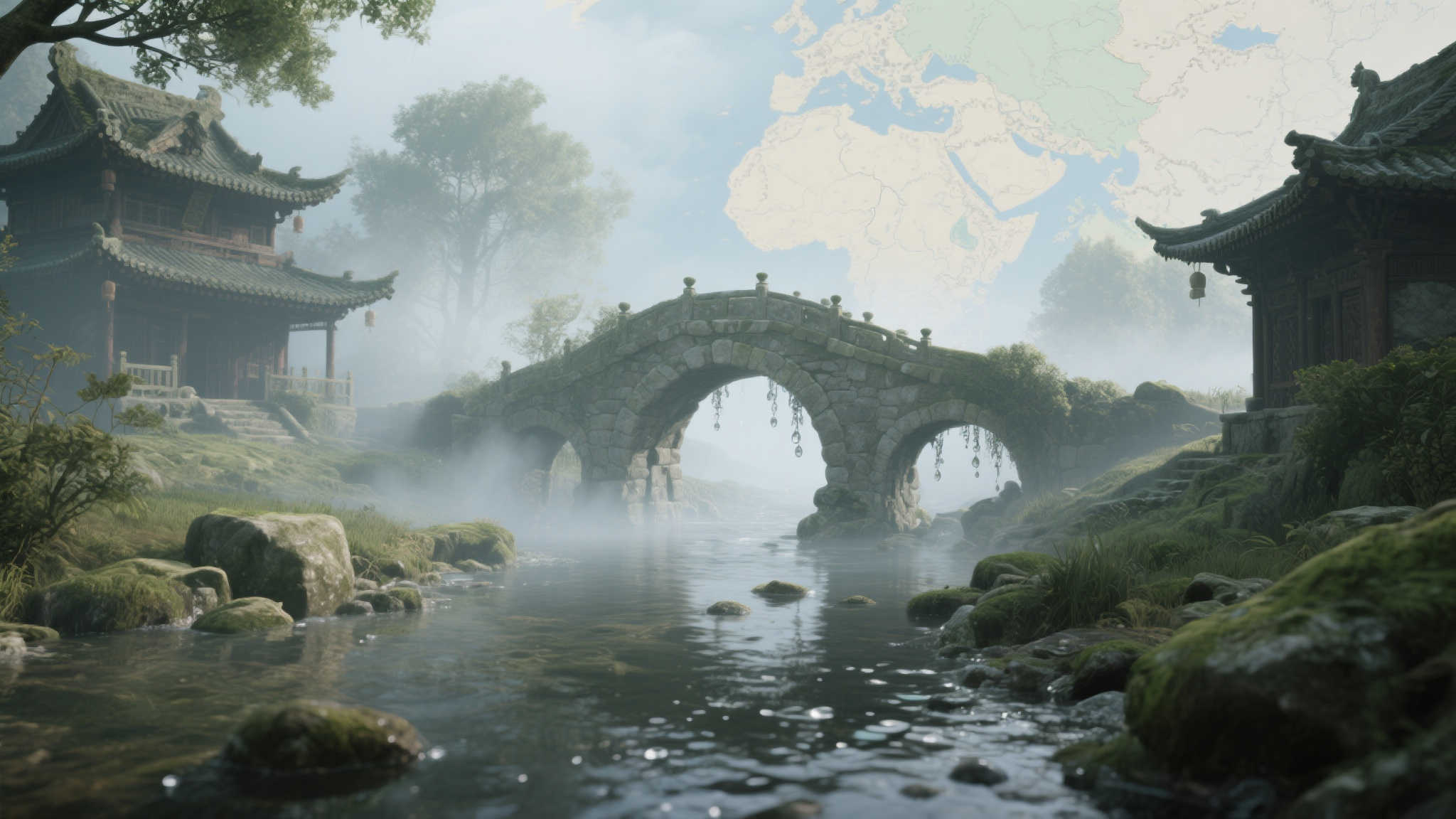 《刺客信条影》拍照佳作：水桥相映，意境如诗！