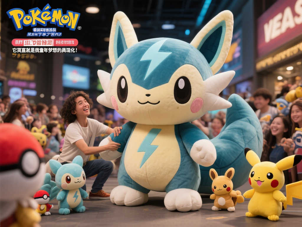 《宝可梦》发布伊布家族等身大玩偶 人气角色热卖蓄势待发